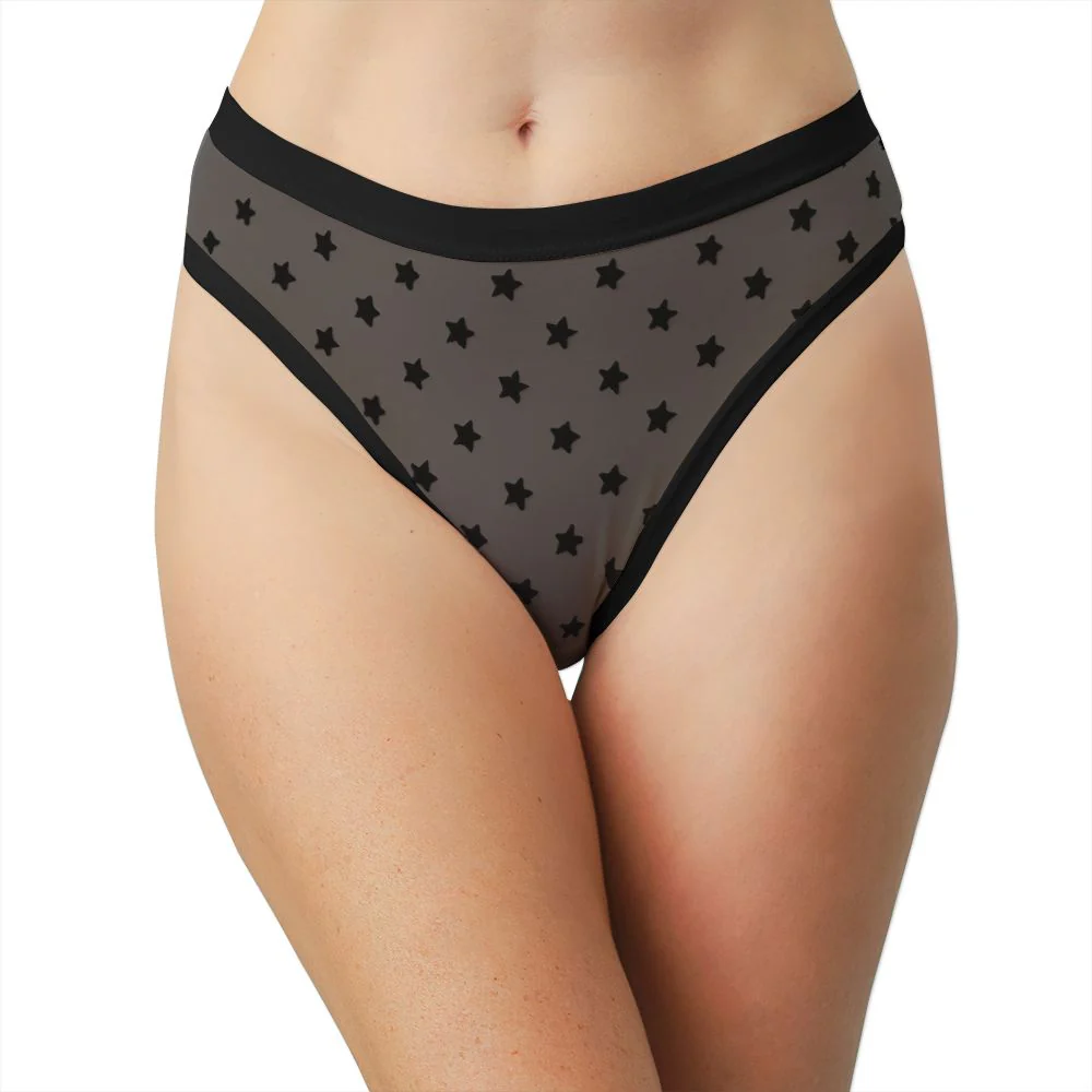 Star Mesh High Leg  Bikini - Image 6