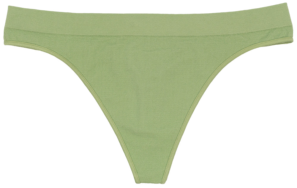 Seamless Ribbed Tag Free Thong - Buy More Save More - Image 4